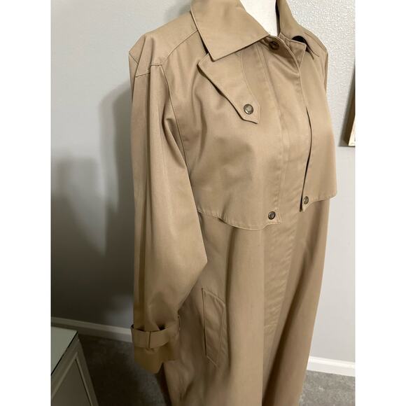 J.G. Hook Tan Trench Coat - Picture 3 of 7